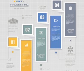 Vector option infographic template material 07