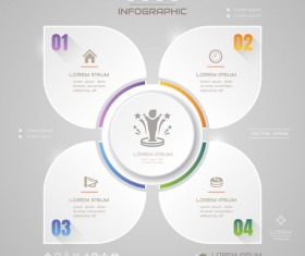 Vector option infographic template material 09