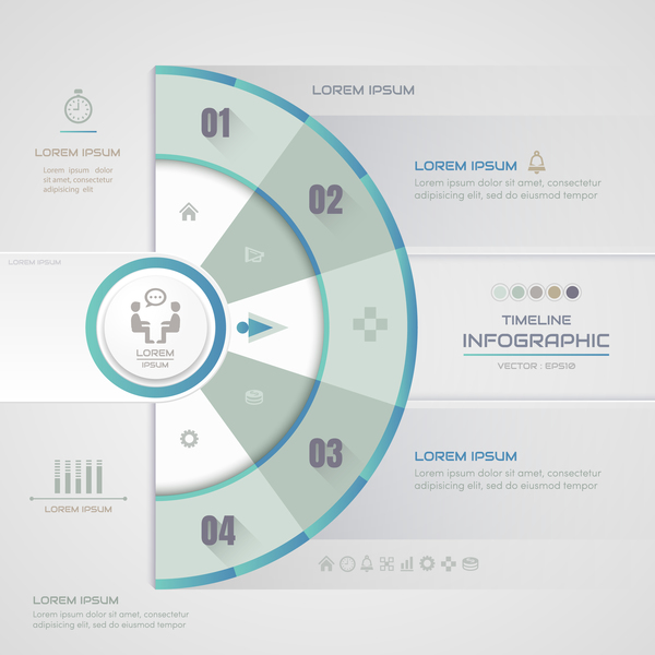 Vector option infographic template material 11