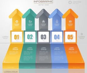 Vector option infographic template material 15