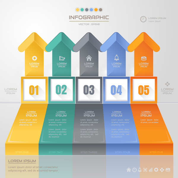 Vector option infographic template material 15
