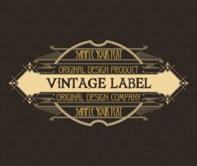 Blank vintage labels vectors set free download