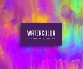 Watercolor art background vector material 01