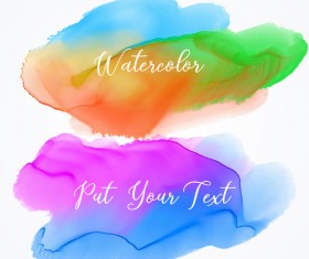 Watercolor with stains vector background 07