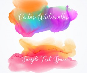 Watercolor with stains vector background 08