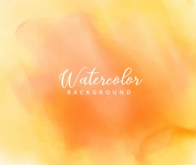 Yellow watercolor stains background vector