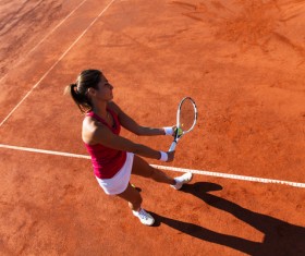 Young woman playing tennis HD picture 04