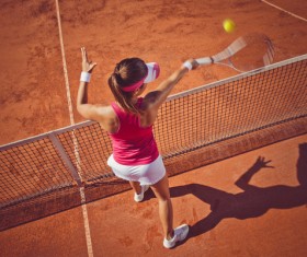 Young woman playing tennis HD picture 05