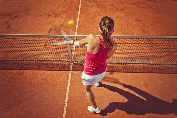 Young woman playing tennis HD picture 06
