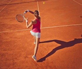Young woman playing tennis HD picture 08