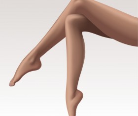 beautiful female legs vector material 02
