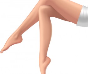beautiful female legs vector material 08