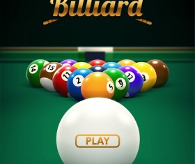 billiard play theme background vectors 03