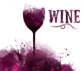 card wine text english vector
