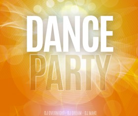 dance party poster template vectors