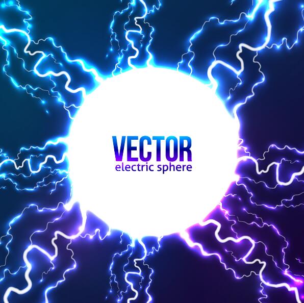 electric sphere vector background