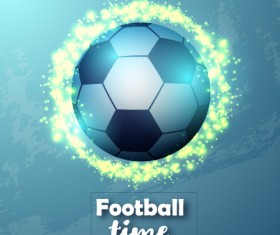 foodball with blue background vector