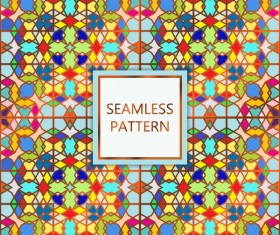 kaleidoscope seamless pattern vector material 06