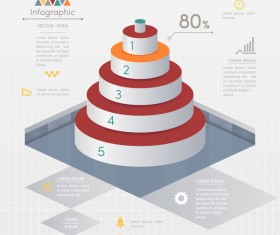 ladder business infographic vector template 01