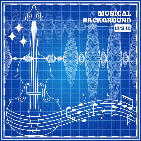 musical with mesh pattern abstract vector 02