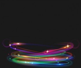 neon rings effects illustration vector 02