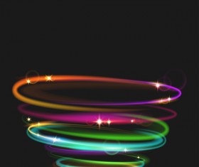 neon rings effects illustration vector 05