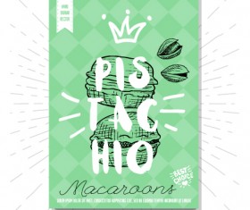 pistachio poster template vector