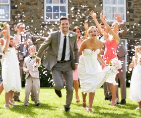 romantic wedding Stock Photo