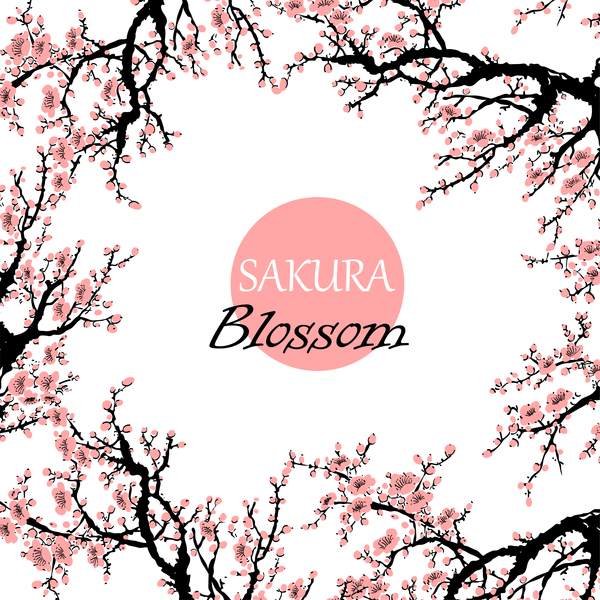sakura blosson banner vector background 01
