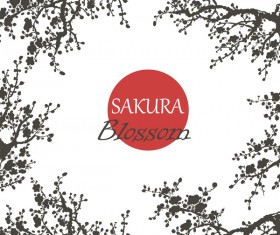 sakura blosson banner vector background 02