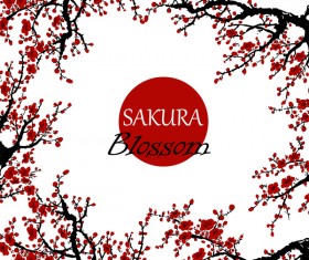 sakura blosson banner vector background 03