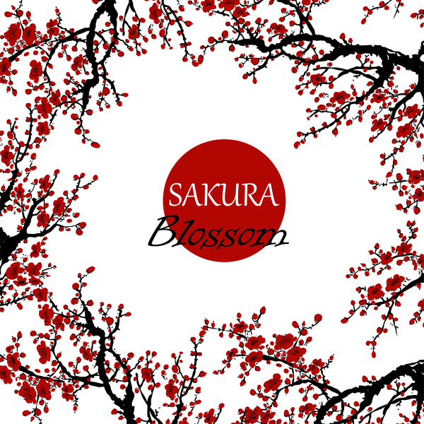 sakura blosson banner vector background 03