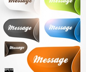 side tag sticker vector material 01