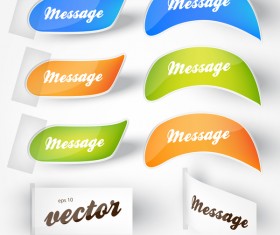 side tag sticker vector material 02