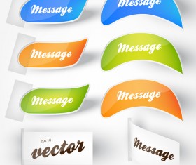 side tag sticker vector material 03