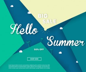 special offer summer sale background vector 06