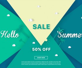 special offer summer sale background vector 07