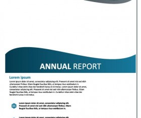 2018 Annual poster template vector 04