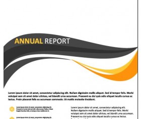 2018 Annual poster template vector 08