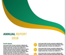 2018 Annual poster template vector 14