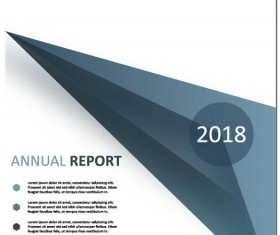 2018 Annual poster template vector 17