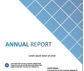 2018 Annual poster template vector 18