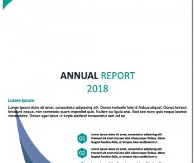 2018 Annual poster template vector 20