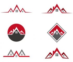 6 Real estate logo vector