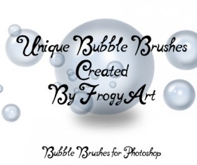 9 Kind Bubble photoshop brushe