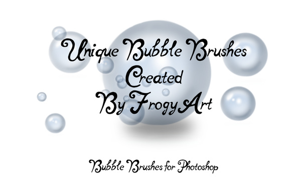 9 Kind Bubble photoshop brushe
