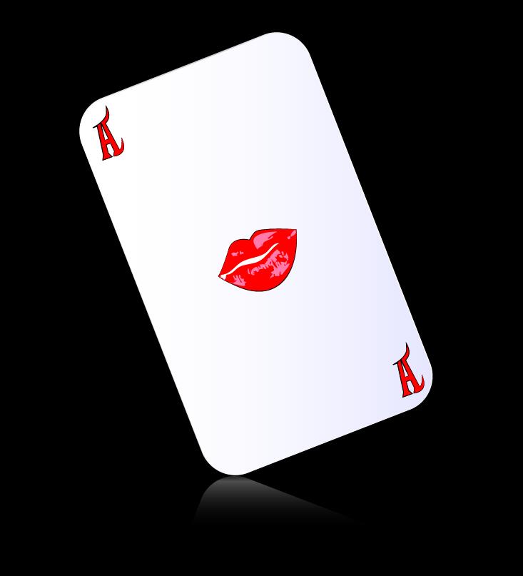 A playing cards with black background vector 03