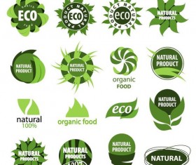 Abstract eco logos design vector