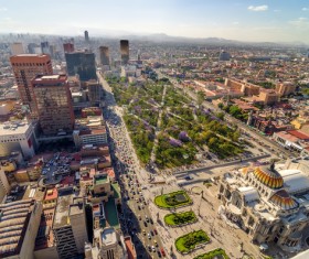 Aerial photography in Mexico Stock Photo