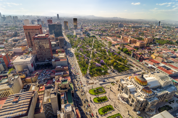 Aerial photography in Mexico Stock Photo